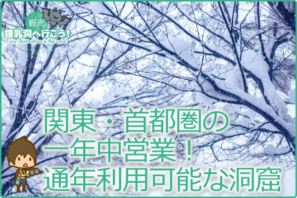 関東・首都圏の一年中営業！通年利用可能な洞窟