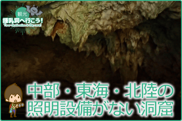 中部・東海・北陸の照明設備がない洞窟