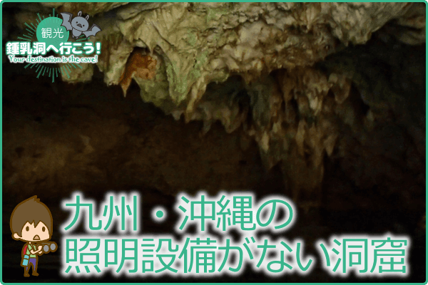 九州・沖縄の照明設備がない洞窟