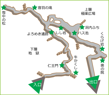 大正洞洞内図