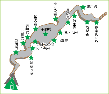 白雲洞洞内図