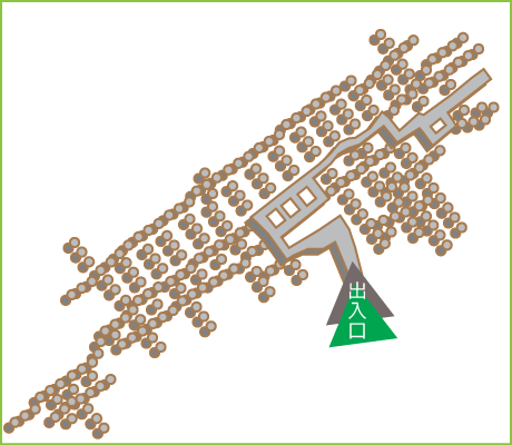 赤山地下壕跡洞内図