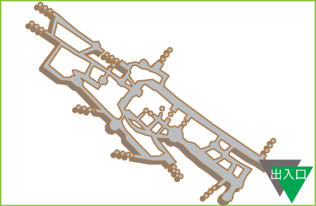 田谷の洞窟洞内図