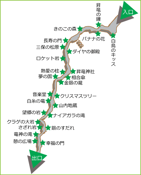 昇竜洞洞内図